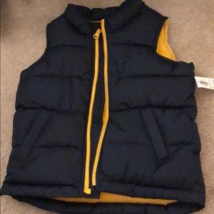 Boys navy blue vest NWT